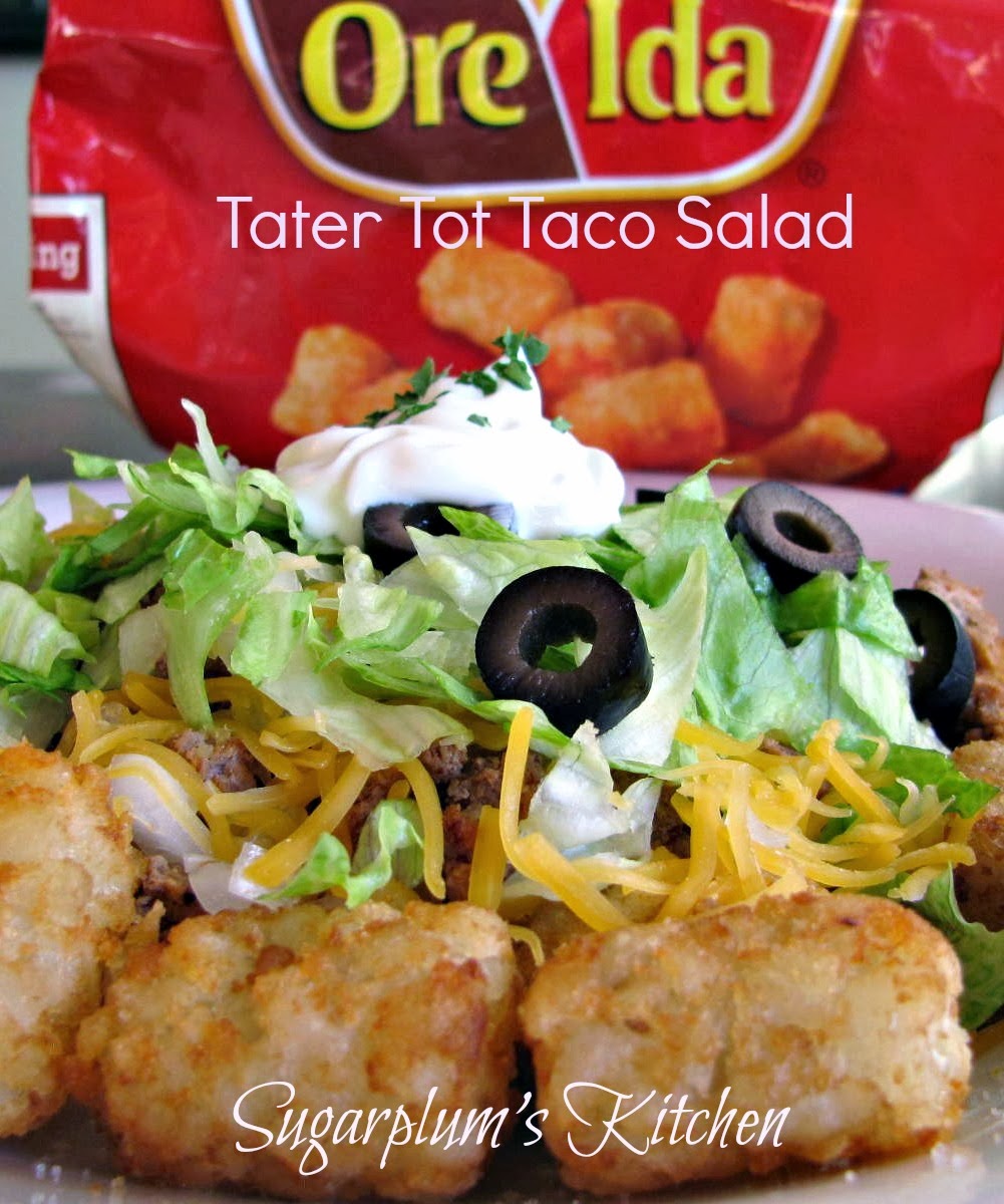 Sugarplum's Kitchen Tater Tot Taco Salad