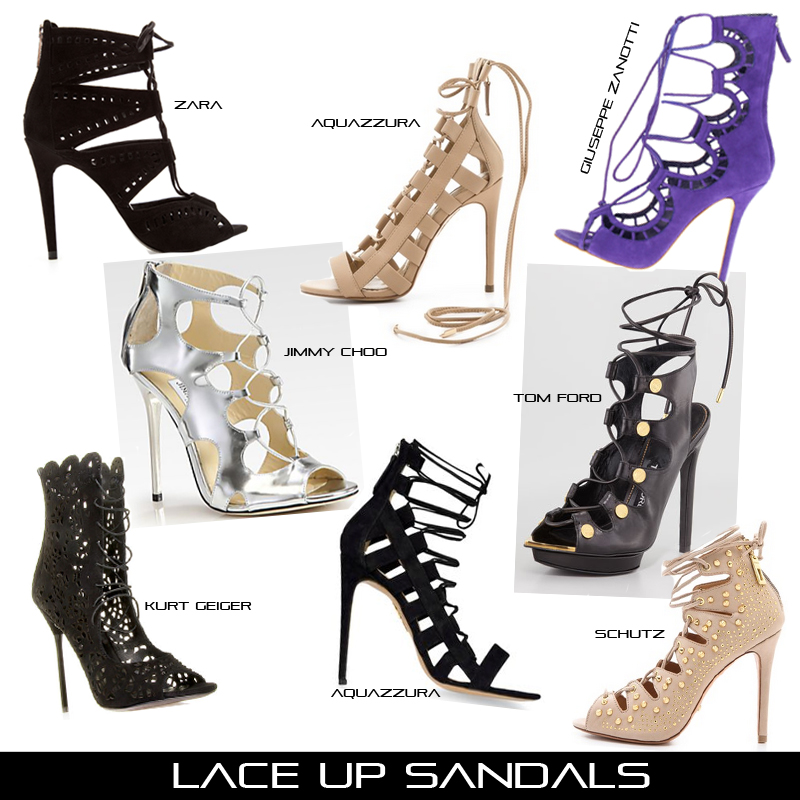 new in: schutz arieli lace up sandals. ~ THE VERSASTYLE