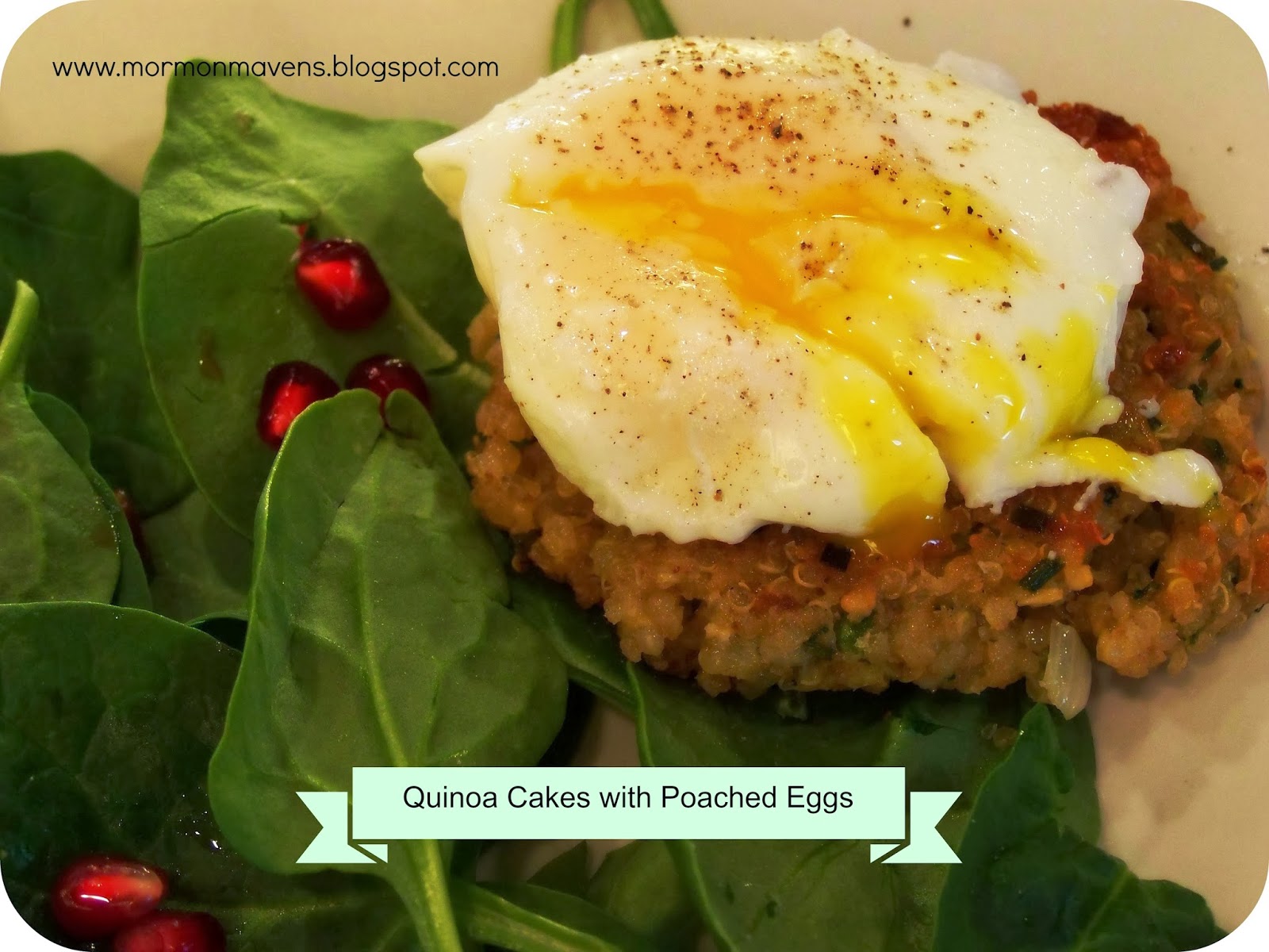Mormon Mavens in the Kitchen Quinoa Cakes with Poached Eggs