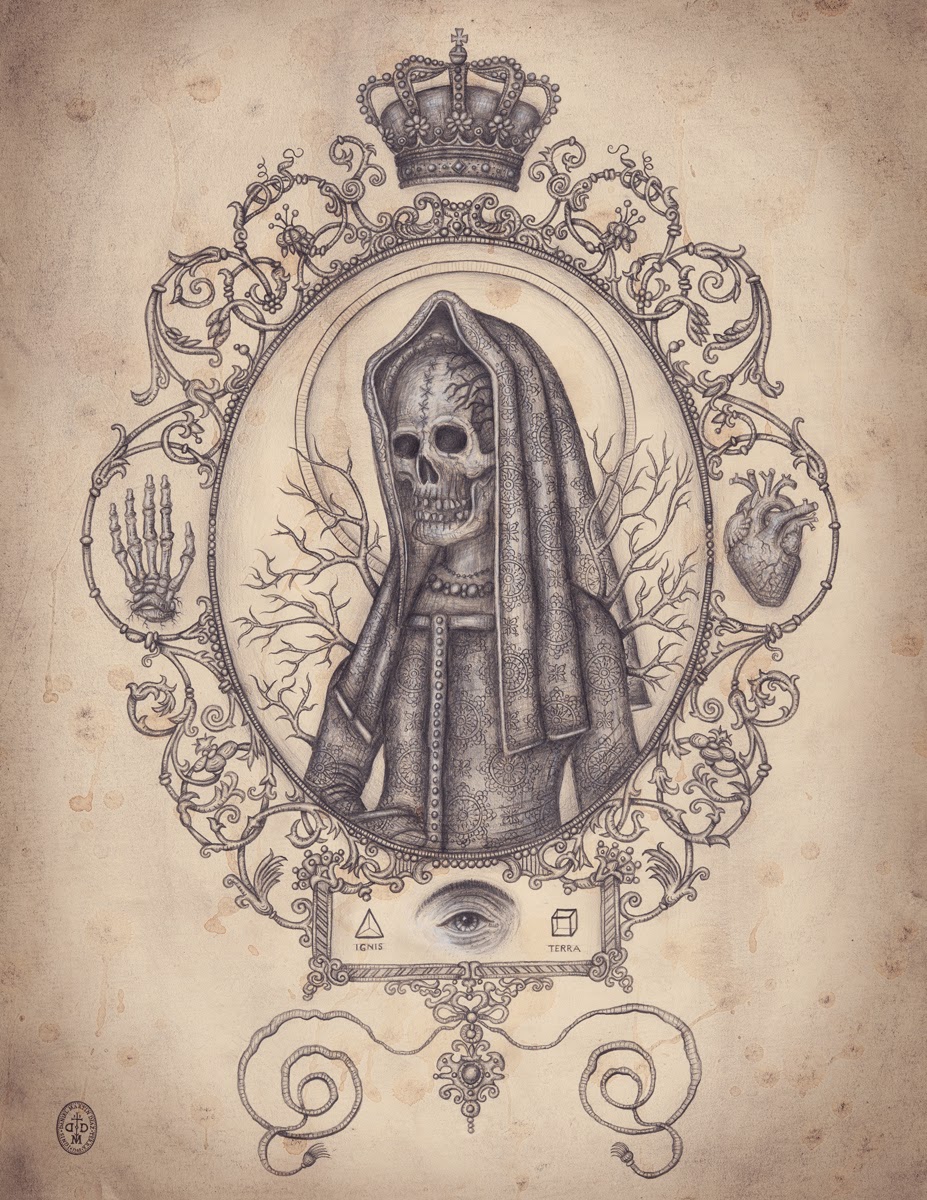 pic Santa Muerte Drawing Outline la santa muerte