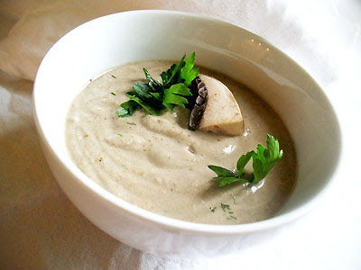 raw mushroom soup