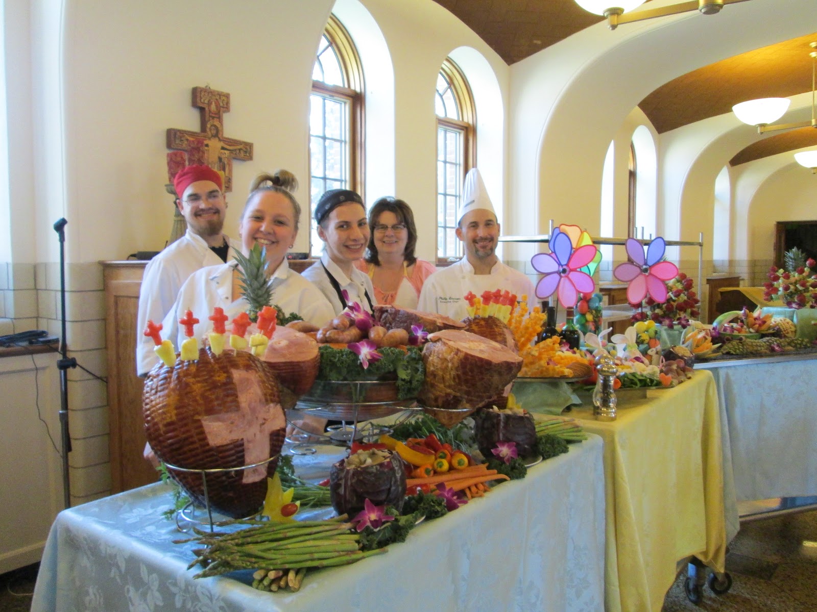 Be The Benchmark Holy Saturday food blessing at Felician Sisters in