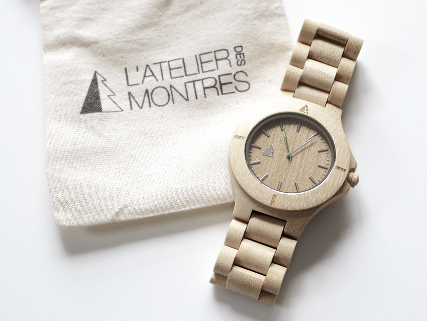 montre en bois l