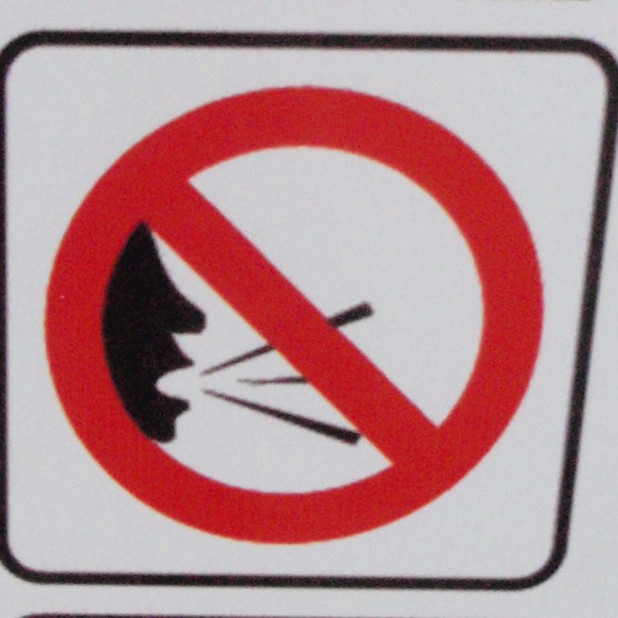 No Shouting Sign