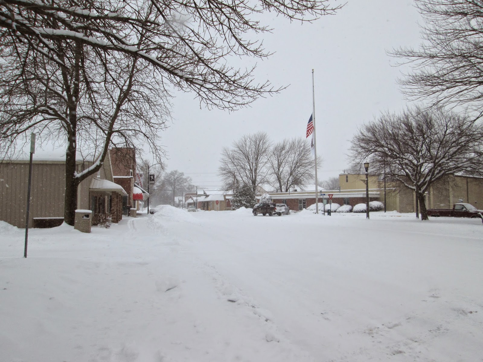 Life in Altamont Snow On Main Street