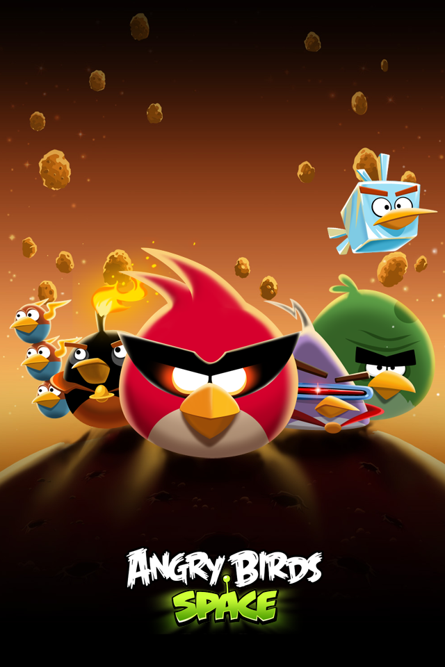 HD Angry Birds Space Wallpaper for iPhone