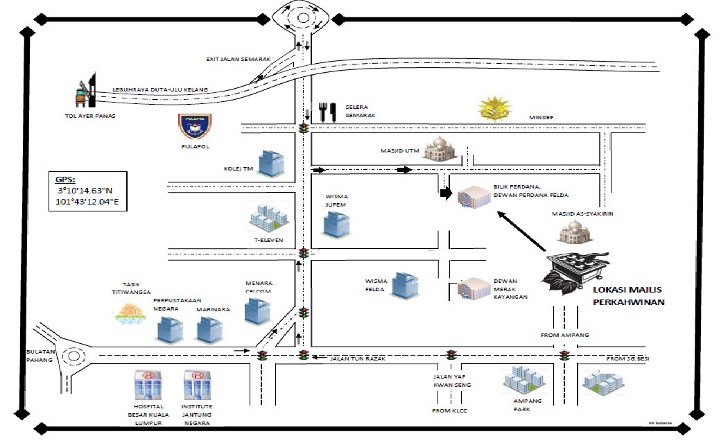 Dewan Perdana Felda Map