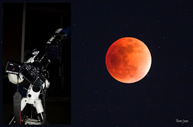 A tracking telescope mount was needed to capture the lunar eclipse