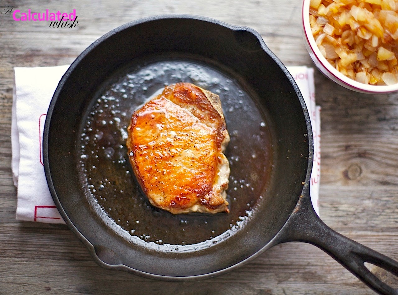 Pork Chops & Apple Compote (Gluten free, Paleo, Whole30)