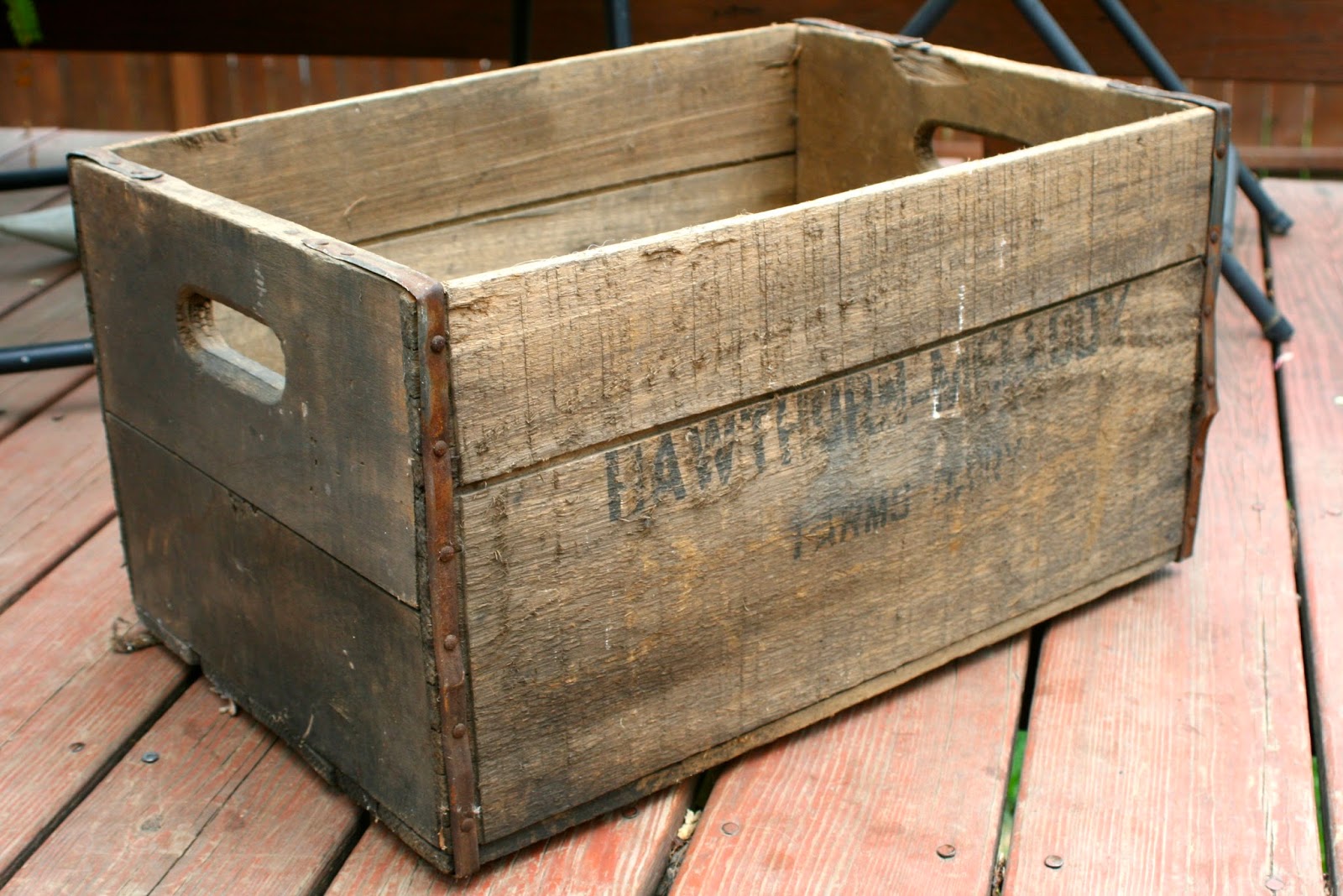 The Little Backyard Farm DIY Repurpose a Vintage Wooden Box