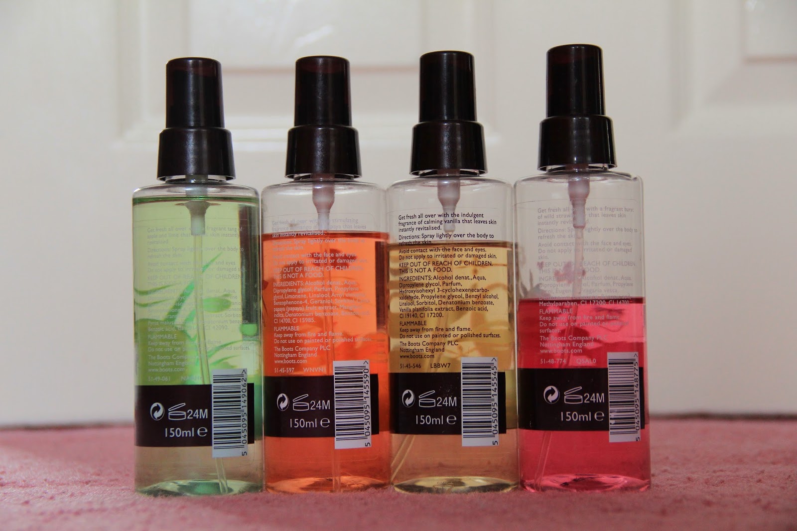 Chanie's Wonderland Boots Natural Collection Body Sprays