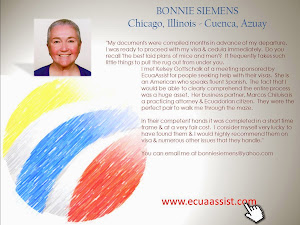 Testimonial Bonnie Siemens, Chicago - Cuenca, Azuay