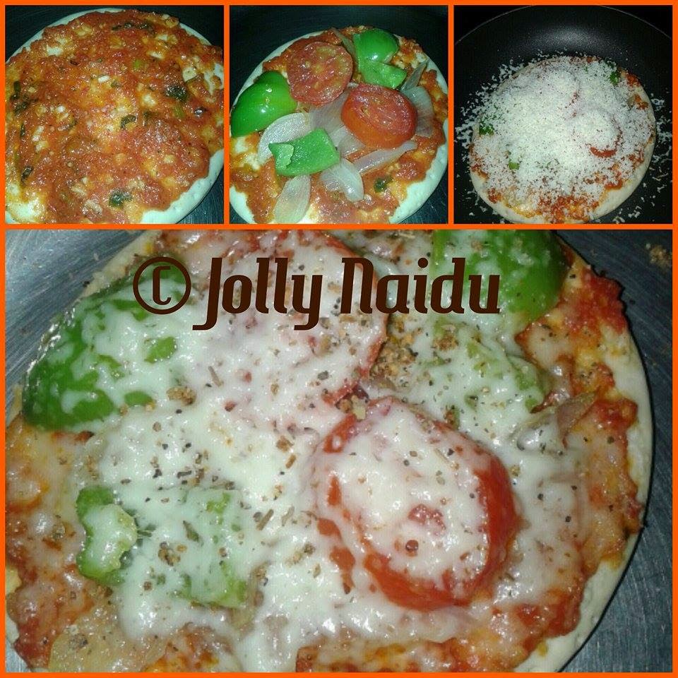 Homemade Tawa Pizza How to make Vegetable Pizza at Home Homemade
