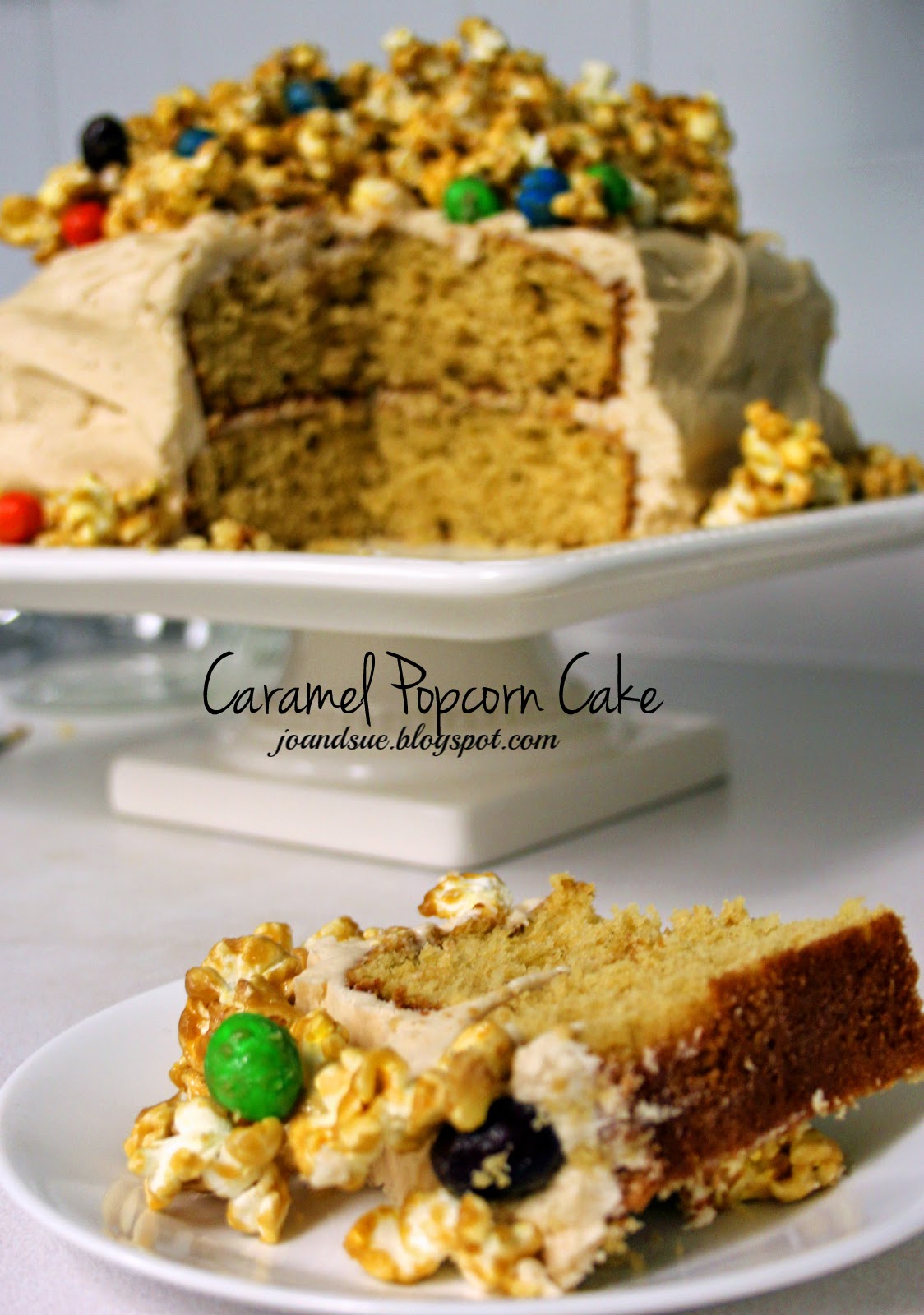 Jo and Sue Caramel Popcorn Cake