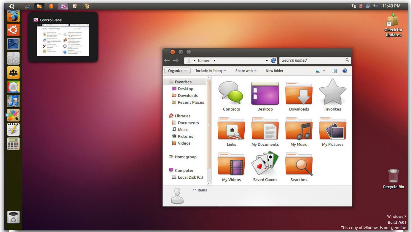 linux skin pack for windows 7 free download
