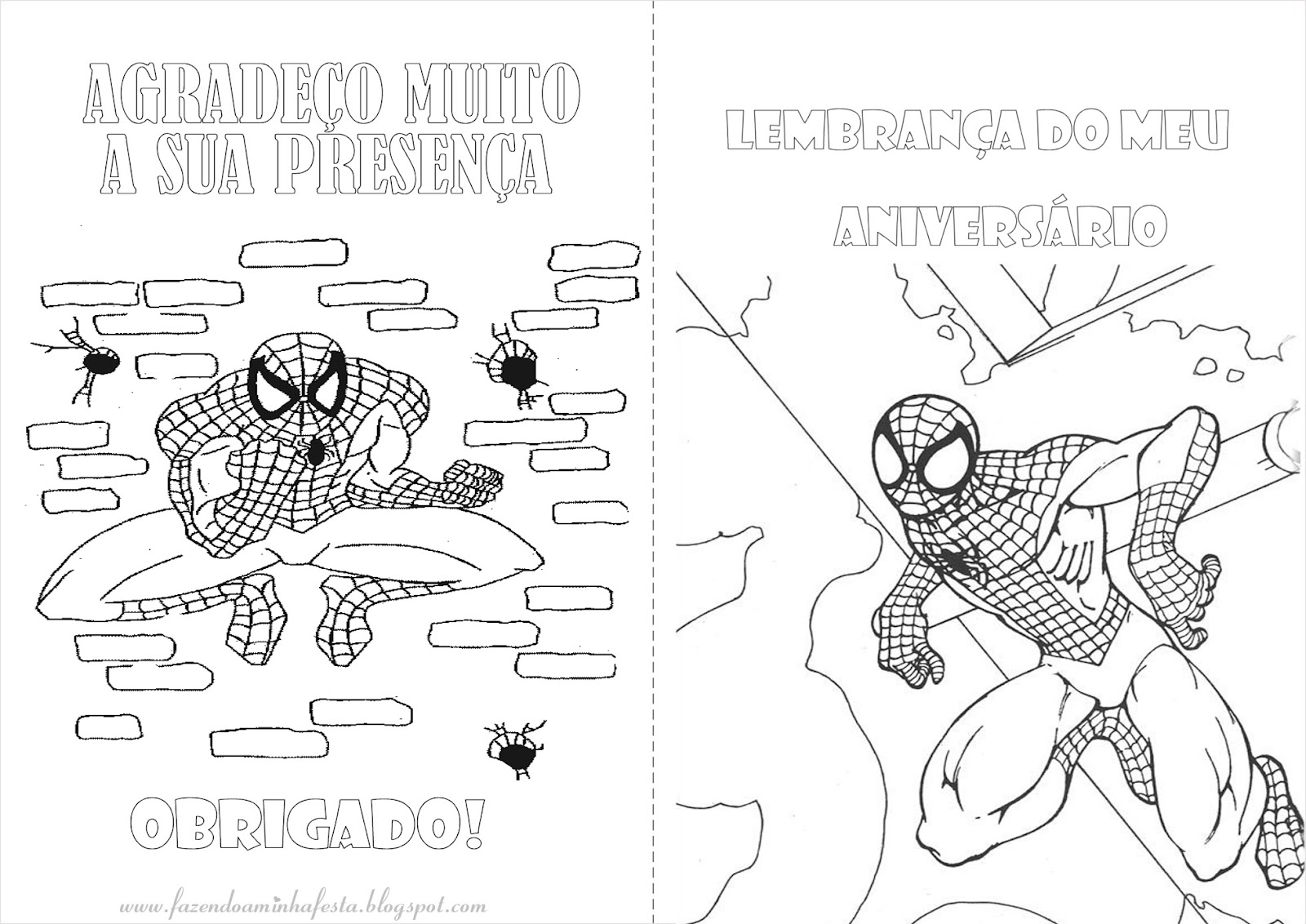 Kit Colorir Homem Aranha