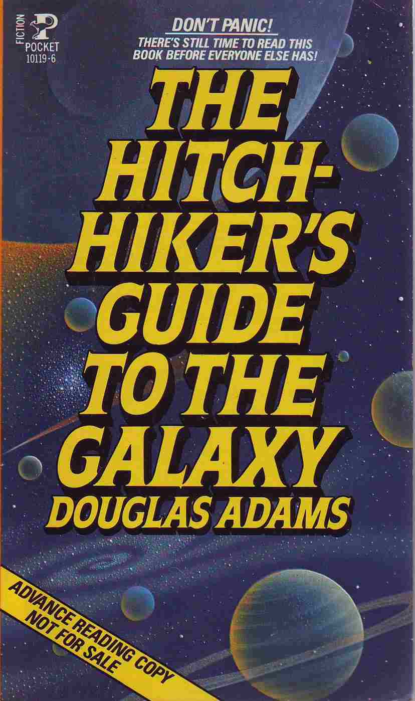 an analysis of hitchhikers guide to the galaxy by douglas adams Plot summary: the hitchhikers guide to the galaxy opens up with arthur dent who is about to get his house torn down by bulldozers, but what he doesn't know . an analysis of hitchhikers guide to the galaxy by douglas adams Plot summary: the hitchhikers guide to the galaxy opens up with arthur dent who is about to get his house torn down by bulldozers, but what he doesn't know .