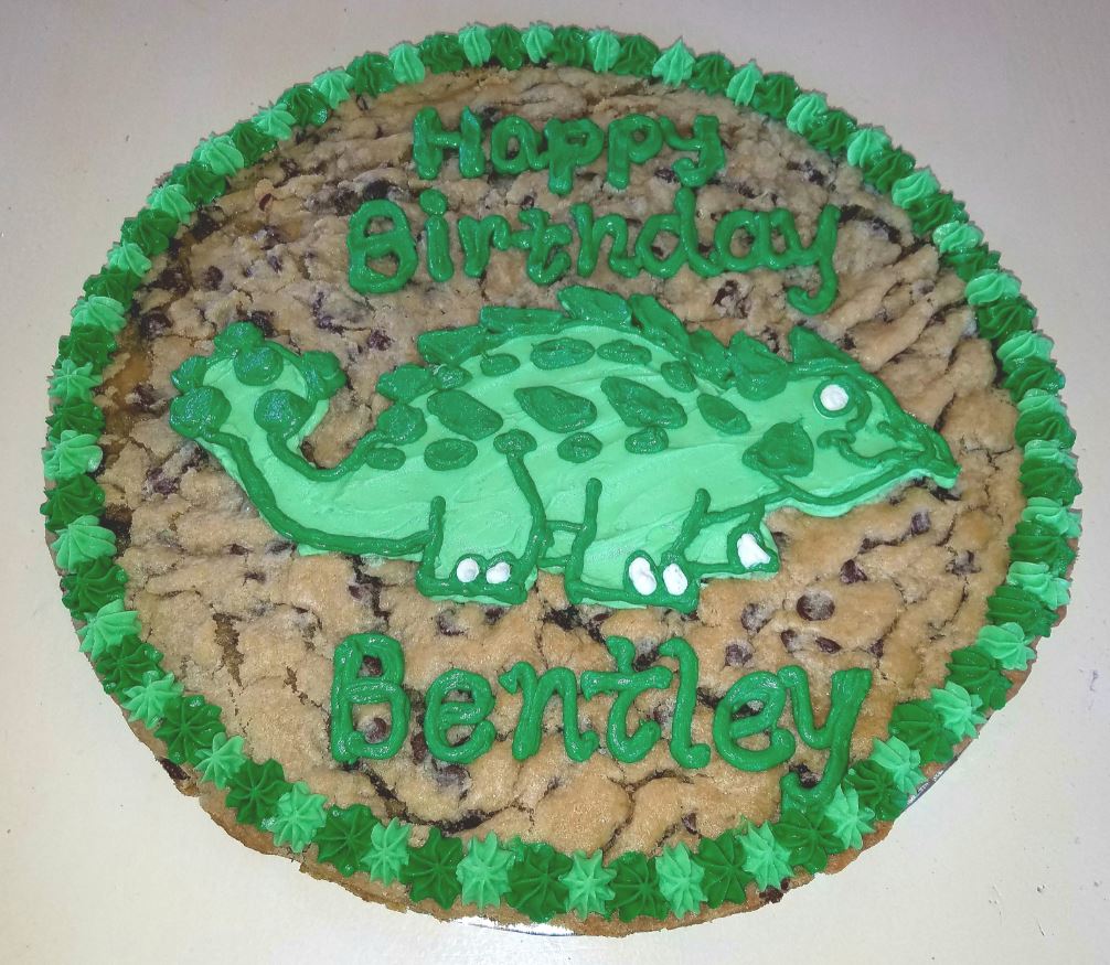 Dinosaur Cookie Cake