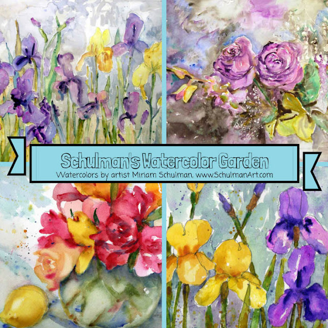 watercolor flowers by artist Miriam Schulman https://www.etsy.com/shop/SchulmanArts/search?search_query=floral+watercolor&order=date_desc&view_type=gallery&ref=shop_search https://www.etsy.com/shop/SchulmanArts/search?search_query=floral+watercolor&order=date_desc&view_type=gallery&ref=shop_search