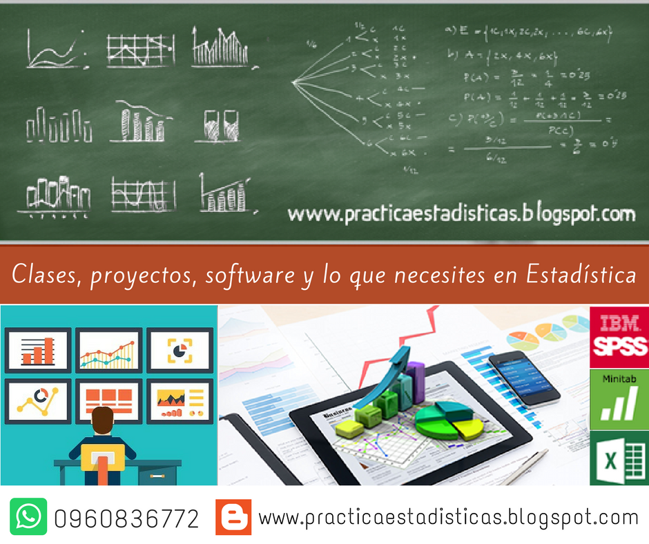 Estadística: Clases, tutorías, proyectos, software, etc.