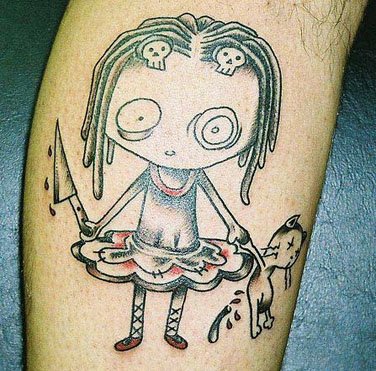 Cartoon Tattoo Tukang Kritik