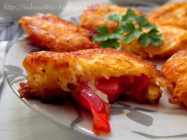 Помидоры в сырном кляре