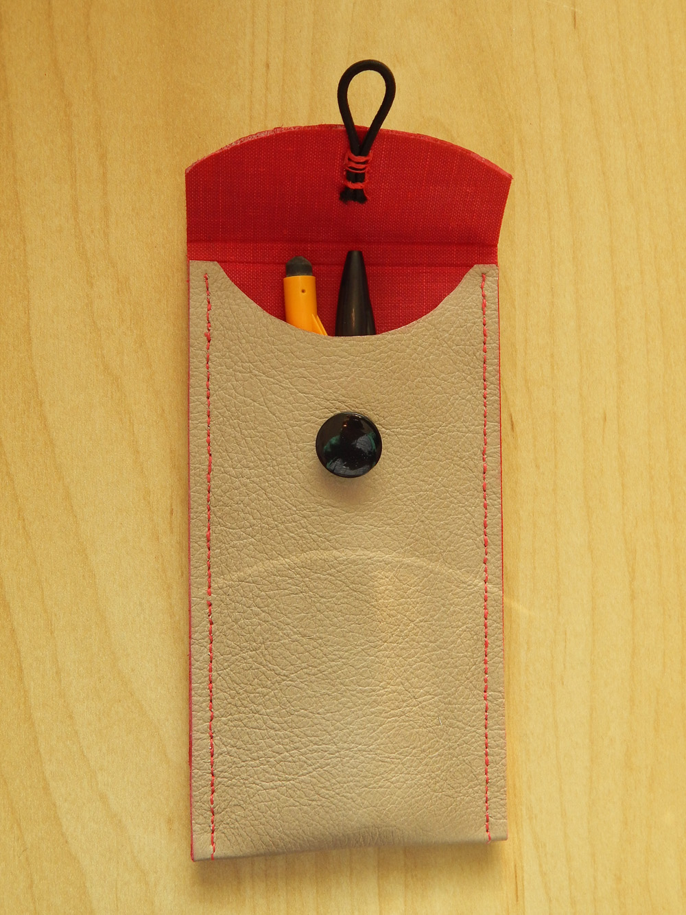 Lizzie Made Leather Notebook Cover and Pencil Case