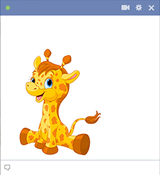 Posing Giraffe for Facebook