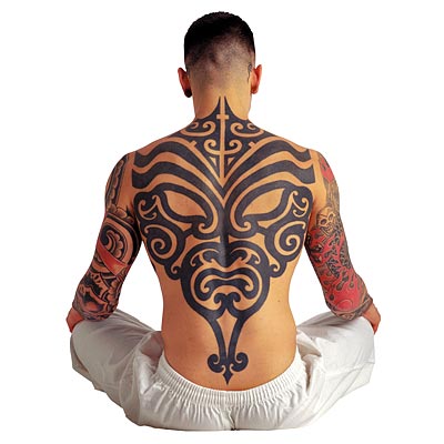 Maori tattoo designs which belong to the Polynesian category are made of 