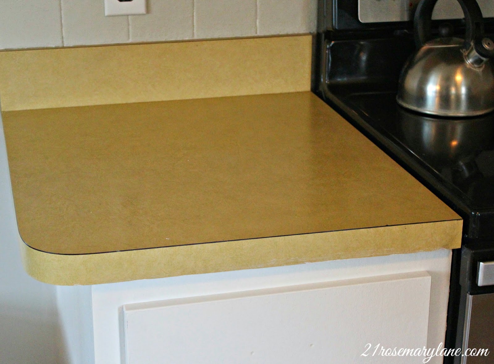 21 Rosemary Lane Transformation of a 1970's Formica Countertop into a