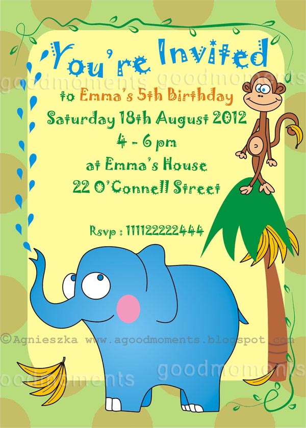 childrens invitations birthday