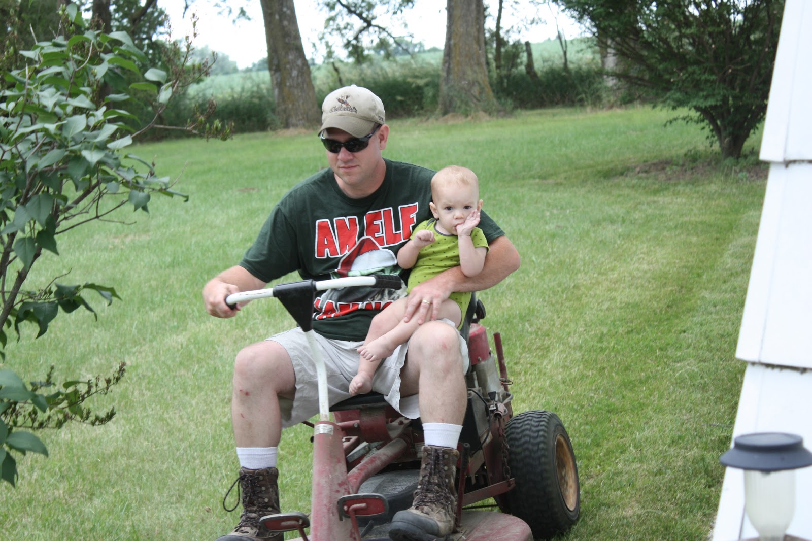 Farming in Flip Flops - mowing 2013