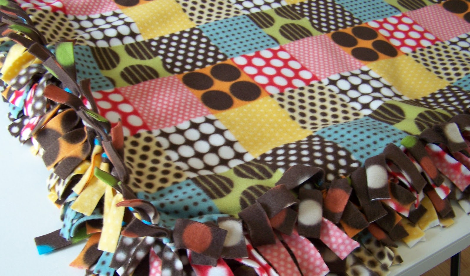 How to make a No Sew Tie Blanket Daily Dish Magazine