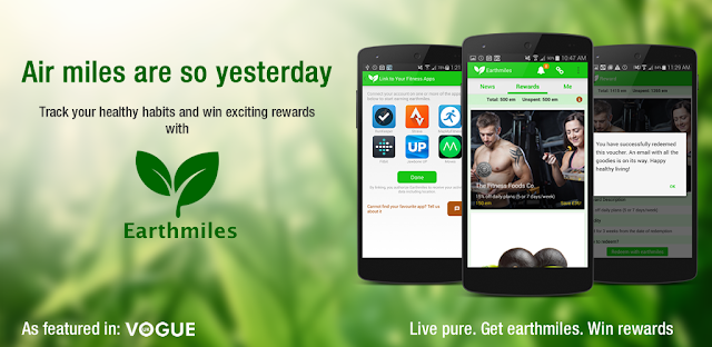 Reward yourself for being active with Earthmiles and Bounts