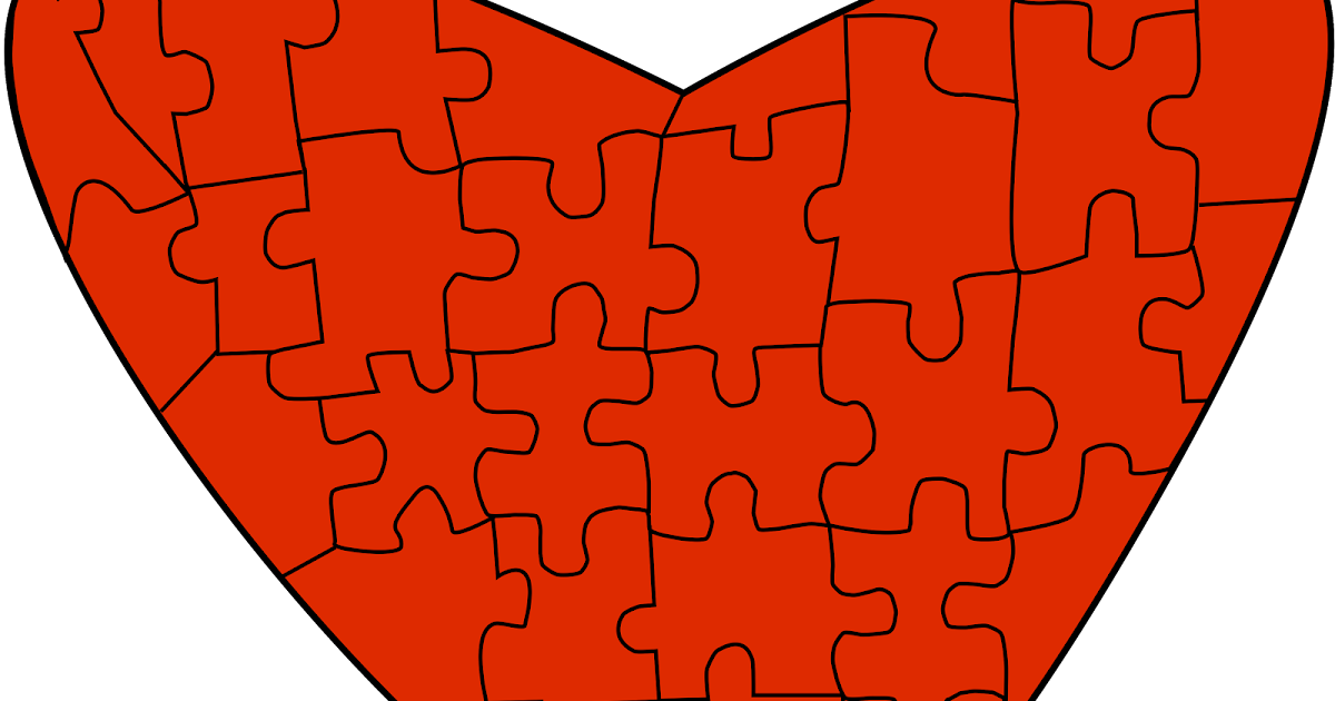 Charlotte's Clips and Kindergarten Kids Free Valentine Heart Puzzle