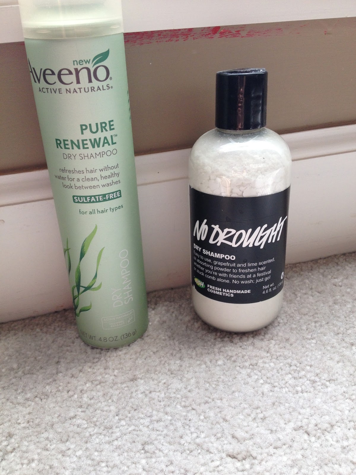 Dry Shampoo Showdown Powder vs. Spray floral and flannel
