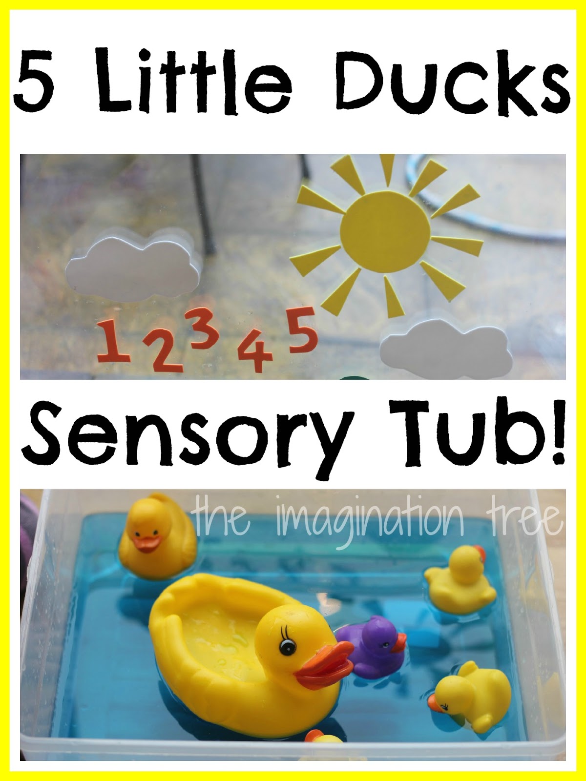 3 Little Ducklings Water Play - My Bored Toddler Easy Set up!