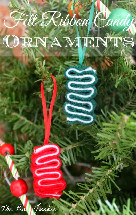 Felt Ribbon Candy Ornaments
