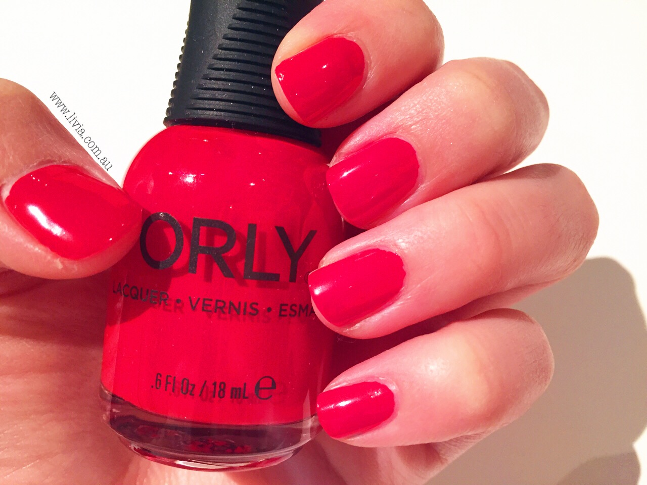10. Orly Nail Lacquer in "Haute Red" - wide 5
