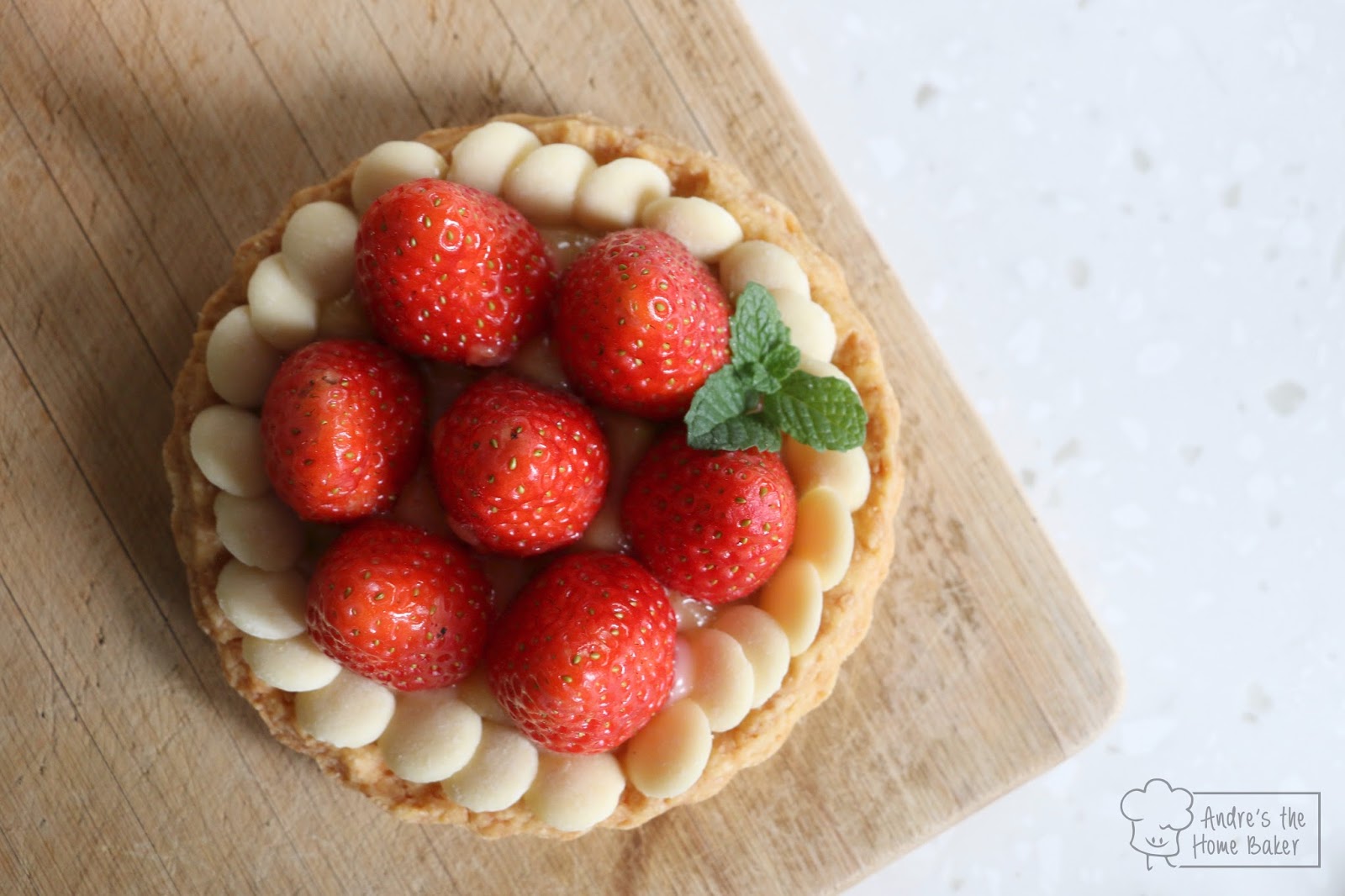 Andre's the Home Baker ♥ Strawberry Lemonade Tart ♥