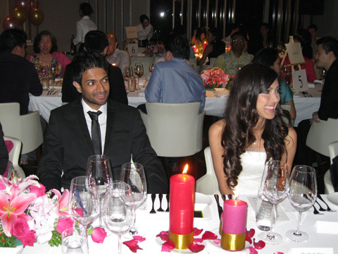 Arul and Joanna, the newlyweds