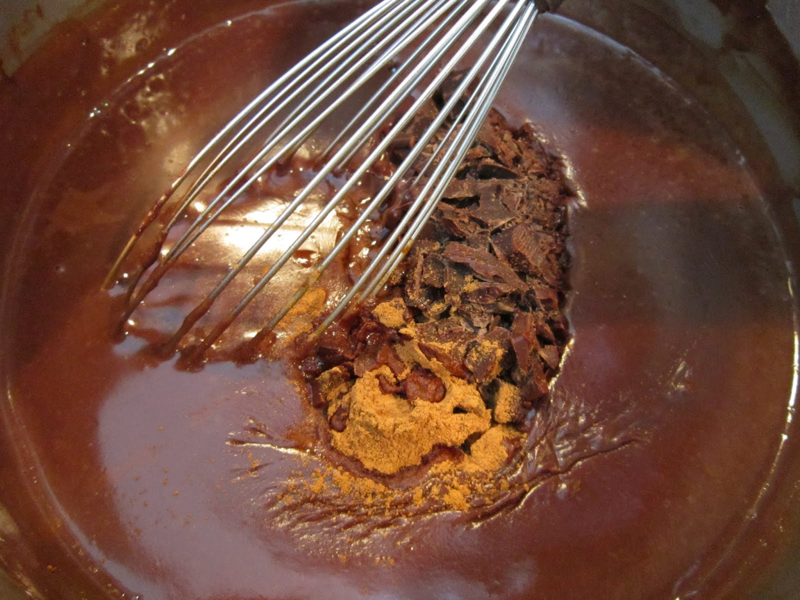 The Italian Next Door Cinnamon Chocolate Pudding with Pine Nuts