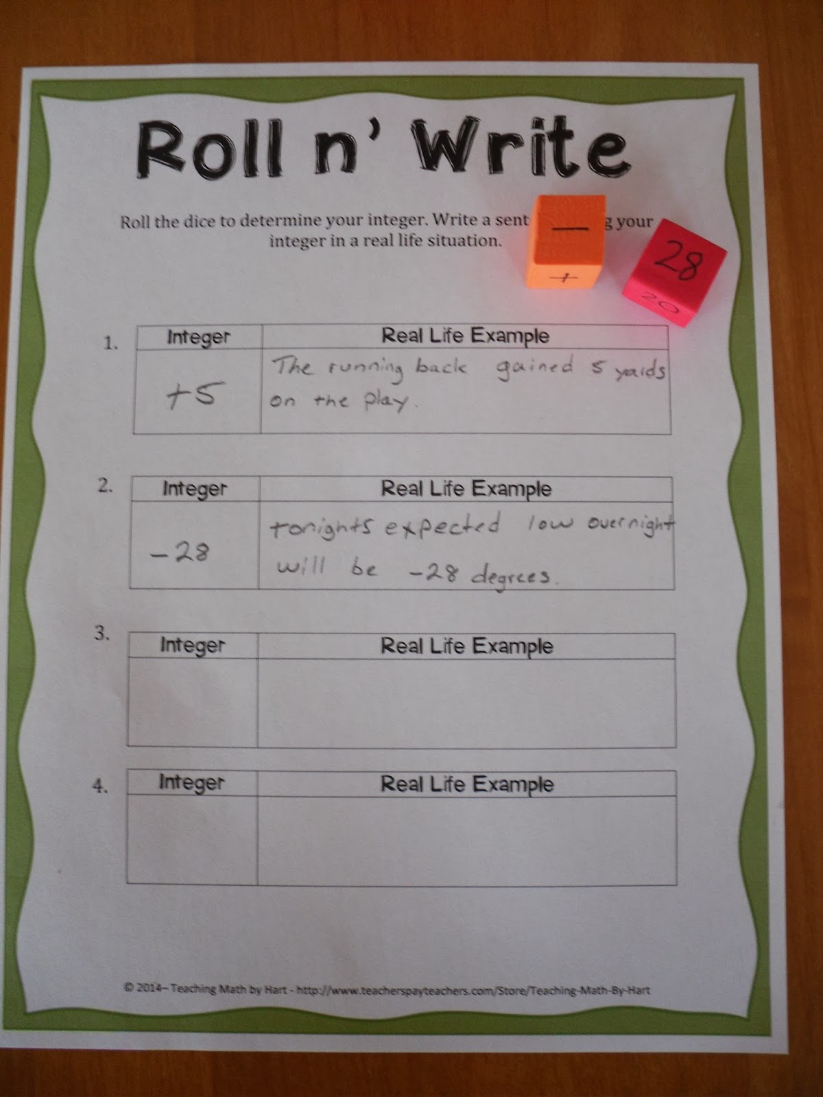 Teaching Math by Hart DIY Dice Idea 3