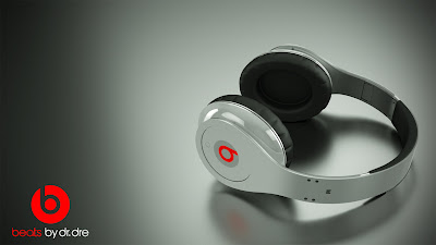 HD white silver monster beats headphones wallpapers