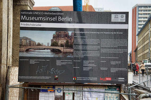 Baustelle Museumsinsel, Friedrichsbrücke, Brückensanierung, Bodestraße, 10178 Berlin, 10.12.2013