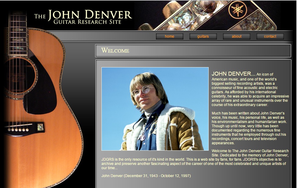 THE UNIQUE GUITAR BLOG John Denver's Guitars