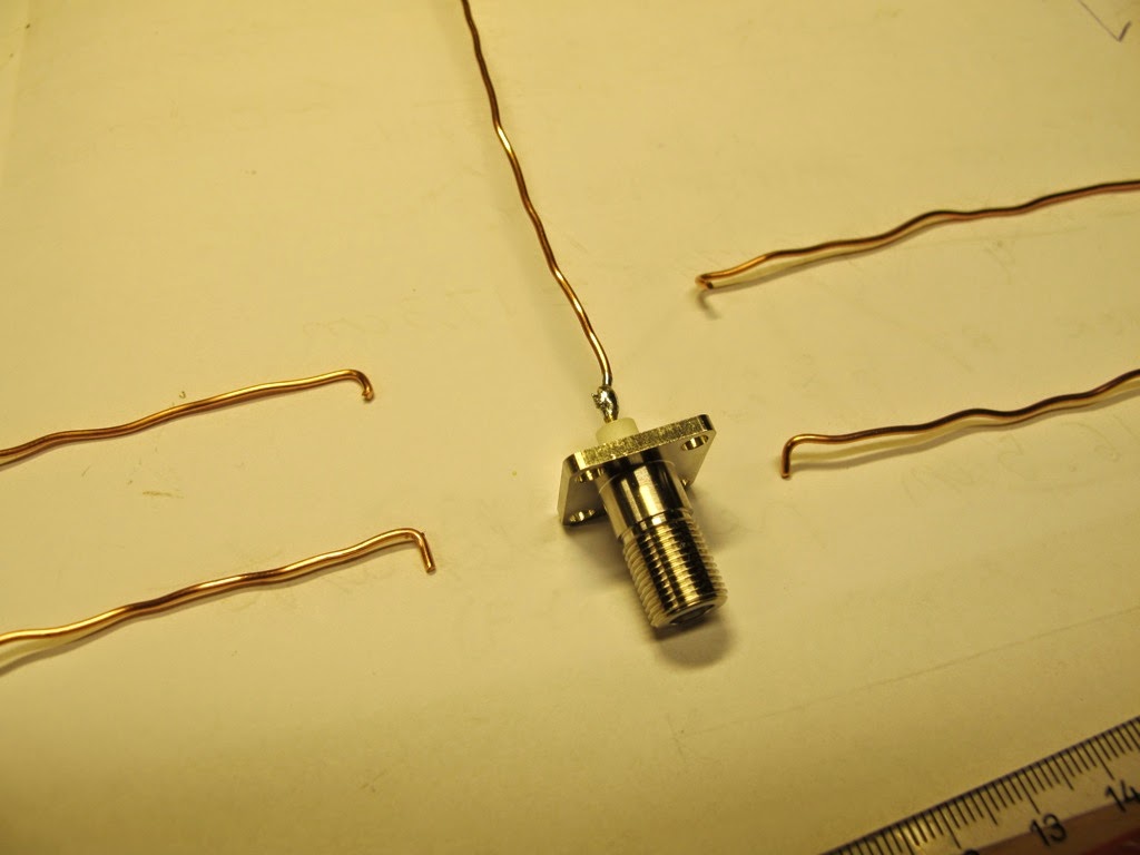 Aetherbusk Make Ground plane monopole antenna for 433 MHz