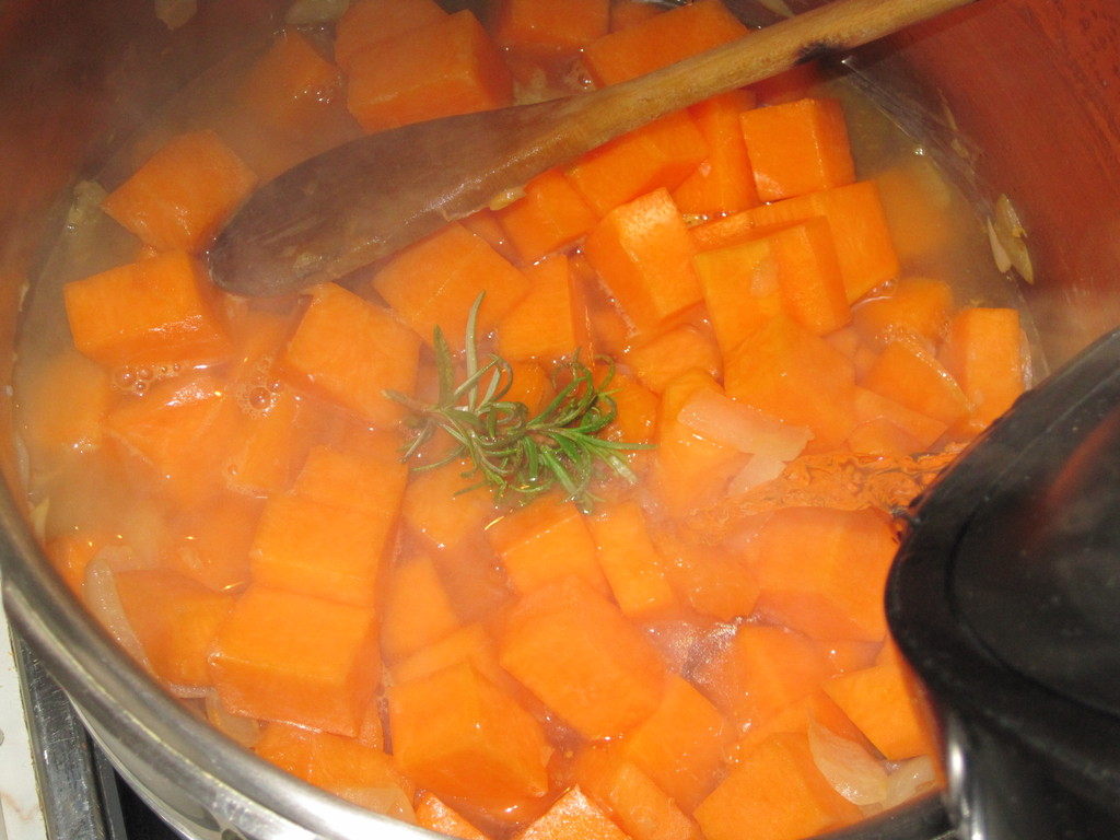 Skytte's Kitchen White Truffle Butternut Squash Veloute w. Pecorino Crisp