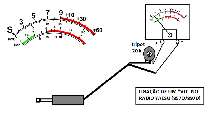 LIGAÇÃO DO "VU" NO YAESU