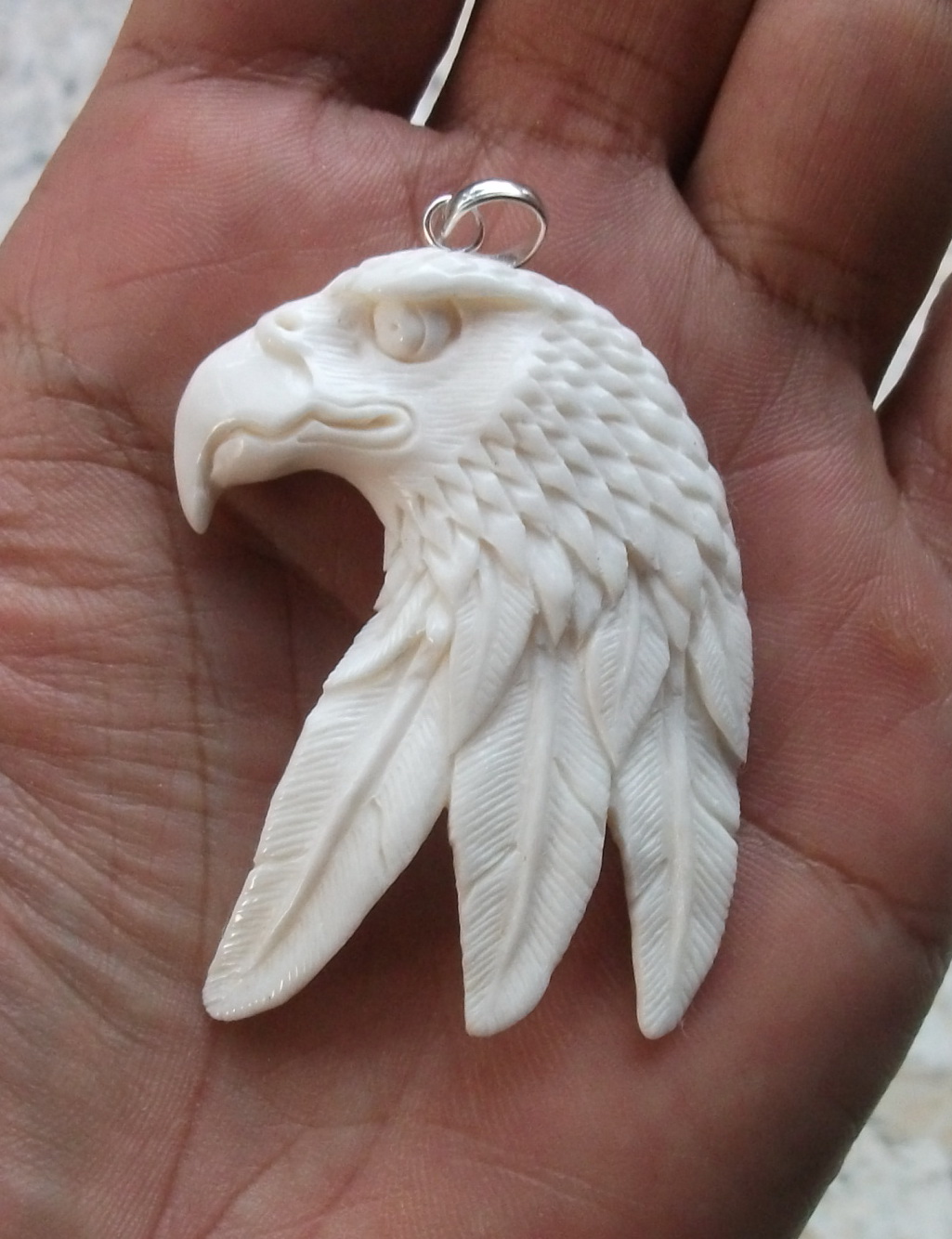 Eagle Carved Bone Pendants Bone Pendants Bone Carving Carved Bone